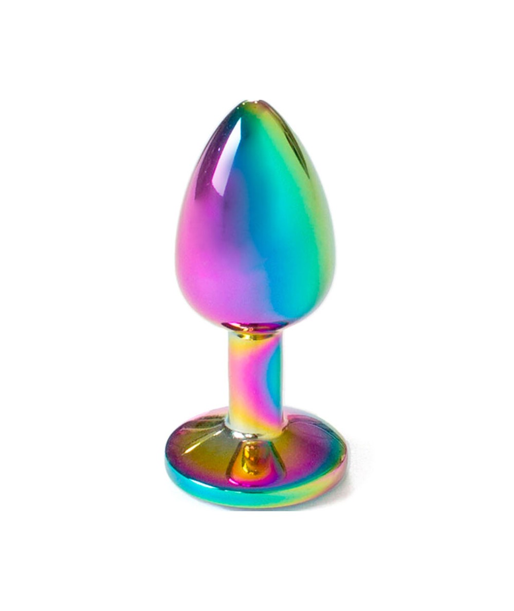 SECRET PLAY - METAL BUTT PLUG MULTICOLOR TALLA S 7 CM