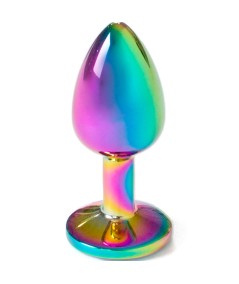 SECRET PLAY - METAL BUTT PLUG MULTICOLOR TALLA S 7 CM