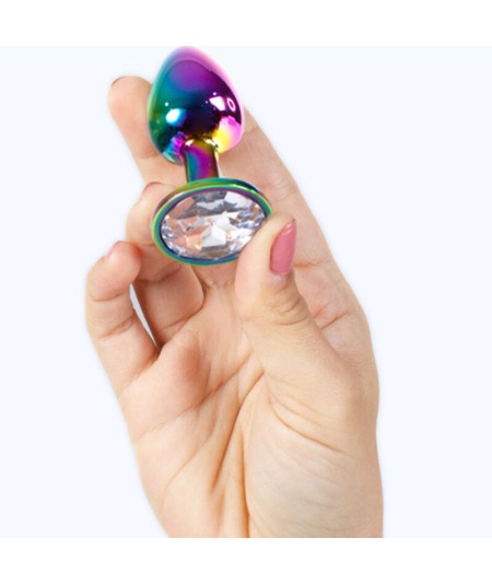 SECRET PLAY - METAL BUTT PLUG MULTICOLOR TALLA S 7 CM