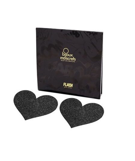 BIJOUX PEZONERAS FLASH CORAZÓN NEGRO