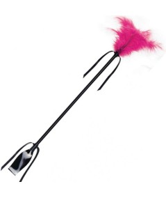 SECRETPLAY FUSTA&PLUMA NEGRO Y FUCSIA