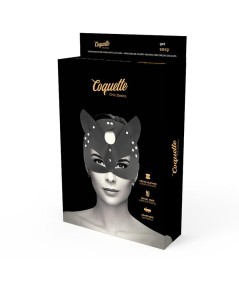 COQUETTE CHIC DESIRE MASCARA CUERO VEGANO CON OREJAS DE GATO