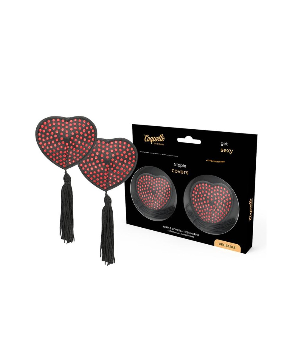 COQUETTE CHIC DESIRE CUBRE PEZONES ROJO / NEGRO