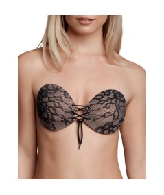 BYE BRA SUJETADOR ADHESIVO CON ENTRELAZADO Y BORDADOS TALLA A