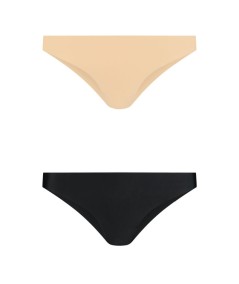 BYE BRA PACK 2 BRASILEÑAS NEGRAS Y BEIGE S