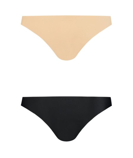 BYE BRA PACK 2 BRASILEÑAS NEGRAS Y BEIGE M