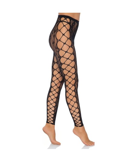 LEG AVENUE FOOTLESS CROTHLESS TIGHTS ONE SIZE