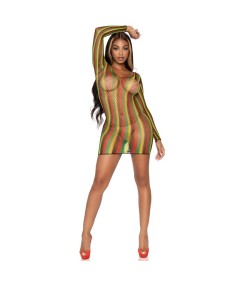 LEG AVENUE MINIVESTIDO DE RED RASTAS TALLA UNICA