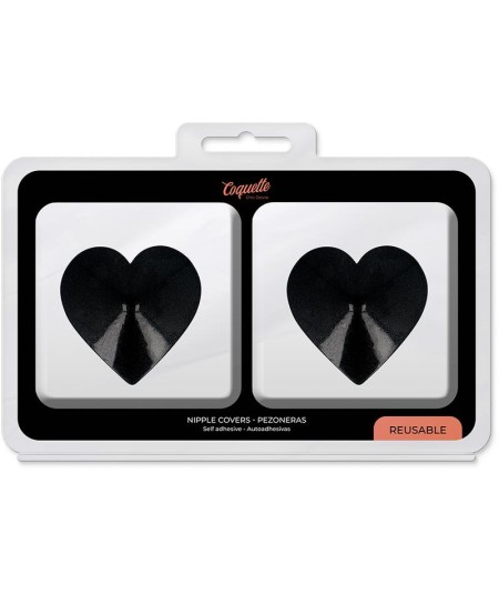 COQUETTE CHIC DESIRE CUBRE PEZONES - CORAZONES NEGROS