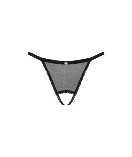 OBSESSIVE - CELIA NOIR CROTCHLESS TANGA XL/XXL