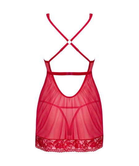 OBSESSIVE - LACELOVE BABYDOLL & TANGA ROJO M/L