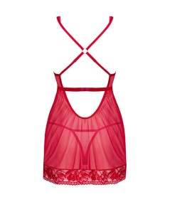 OBSESSIVE - LACELOVE BABYDOLL & TANGA ROJO M/L