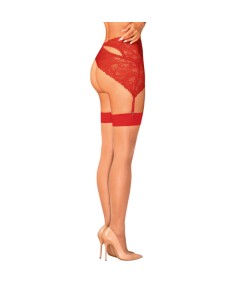 OBSESSIVE - S814 MEDIAS ROJA L/XL