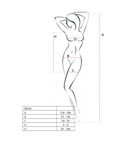 PASSION WOMAN BS026 BODYSTOCKING ESTILO VESTIDO BLANCO TALLA UNICA