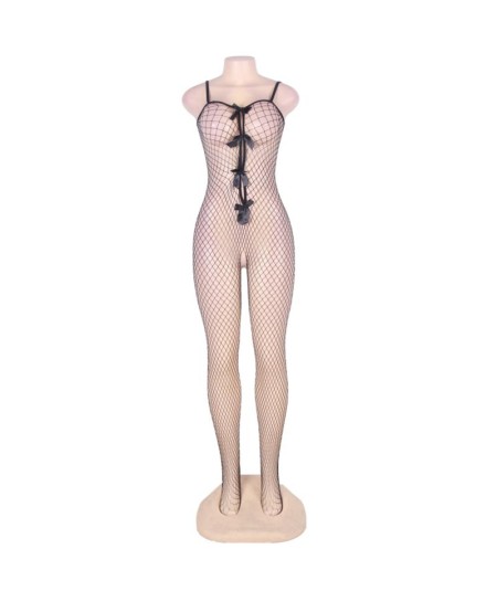 QUEEN LINGERIE BODYSTOCKING CON LAZOS EN ESCOTE S-L