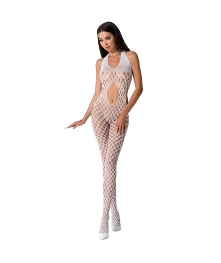 PASSION WOMAN BS065 BODYSTOCKING BLANCO TALLA UNICA