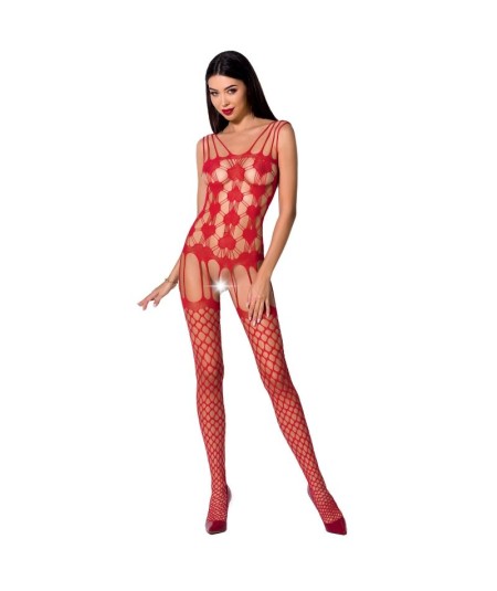 PASSION WOMAN BS067 BODYSTOCKING ROJO TALLA UNICA