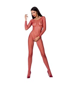 PASSION WOMAN BS068 BODYSTOCKING ROJO TALLA UNICA