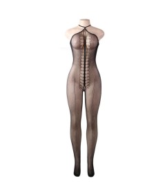 QUEEN LINGERIE BODYSTOCKING CUELLO HALTER S-L