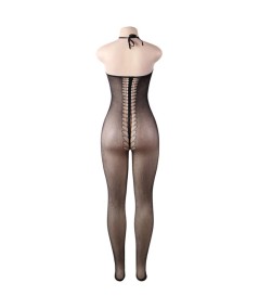 QUEEN LINGERIE BODYSTOCKING CUELLO HALTER S-L