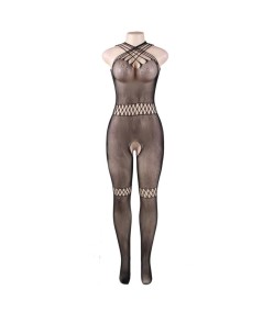 QUEEN LINGERIE BODYSTOCKING CUELLO DE TIRANTAS S-L