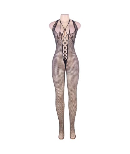 QUEEN LINGERING BODYSTOCKING CUELLO HALTER Y ESPALDA ABIERTA S-L