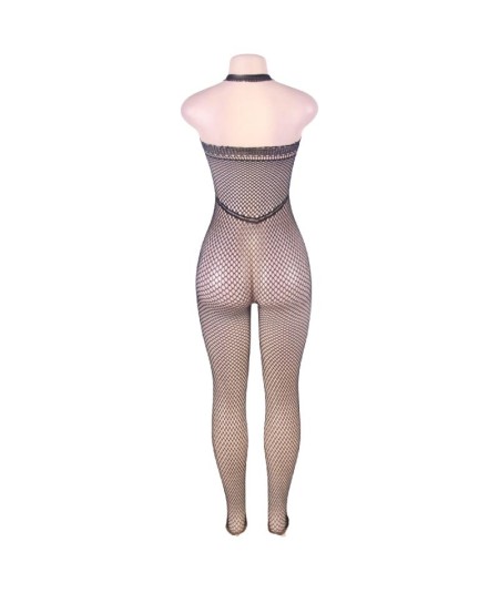 QUEEN LINGERING BODYSTOCKING CUELLO HALTER Y ESPALDA ABIERTA S-L