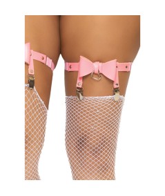 LEG AVENUE LIGUERO ALTO DE CUERO VEGANO TALLA ÚNICA - ROSA