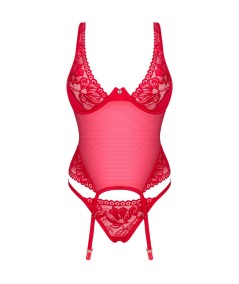 OBSESSIVE - LACELOVE CORSET ROJO XS/S