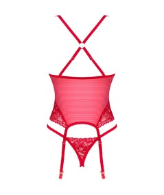 OBSESSIVE - LACELOVE CORSET ROJO XS/S