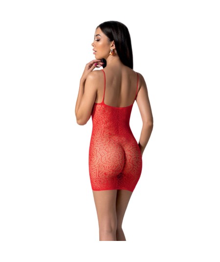 PASSION - BS096 BODYSTOCKING ROJO TALLA UNICA