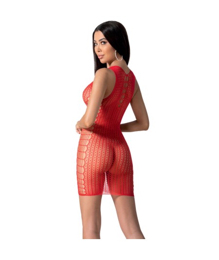 PASSION - BS097 BODYSTOCKING ROJO TALLA UNICA