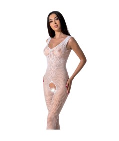 PASSION - BS098 BODYSTOCKING BLANCO TALLA UNICA