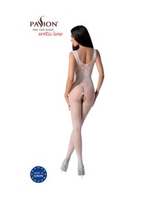 PASSION - BS098 BODYSTOCKING BLANCO TALLA UNICA