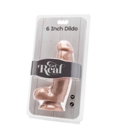 GET REAL - DILDO 12 CM CON TESTICULOS NATURAL