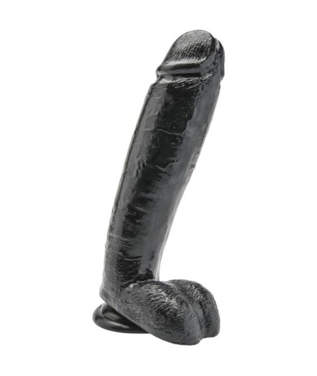 GET REAL - DILDO 25,5 CM CON TESTICULOS NEGRO