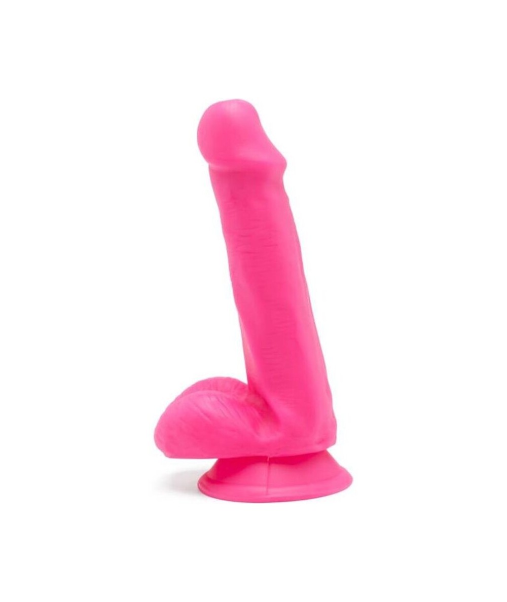 GET REAL - HAPPY DICKS DILDO 12 CM CON TESTICULOS ROSA