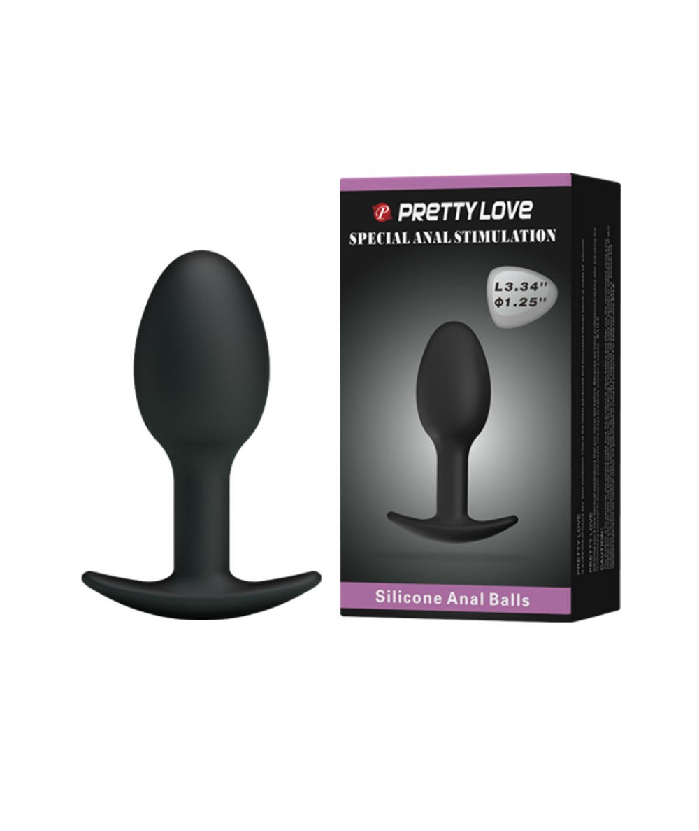 PRETTY LOVE PLUG ANAL SILICONA 6.5 CM NEGRO