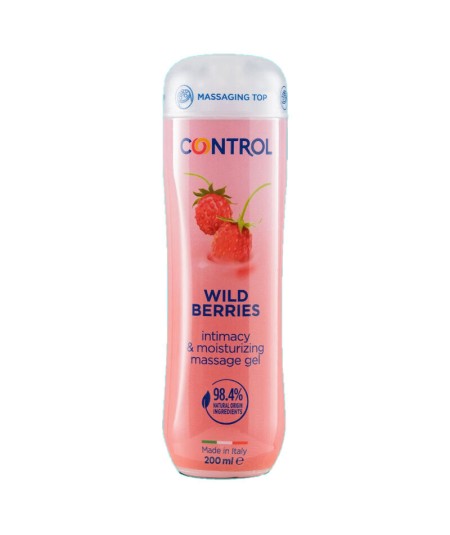 CONTROL GEL DE MASAJE 3 EN 1 WILD BERRIES 200 ML