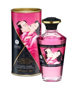 SHUNGA ACEITE MASAJE EFECTO CALOR SABOR INTENSO FRAMBUESA 100 ML