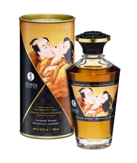 SHUNGA ACEITE MASAJE EFECTO CALOR SABOR CARAMELO 100 ML