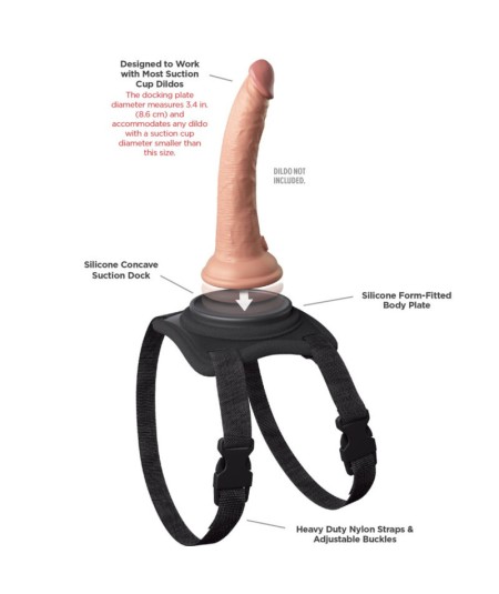 PIPEDREAM - BODY DOCK LAP STRAP HARNESS