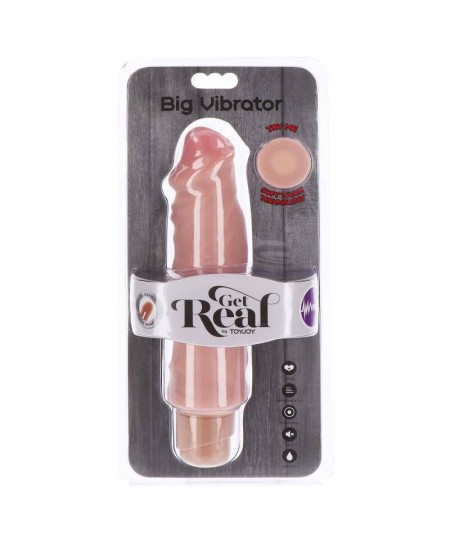 GET REAL - DUAL DENSITY BIG VIBRADOR 20,5 CM NATURAL