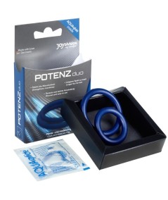 POTENZ DUO ANILLOS PARA PENE AZUL - M