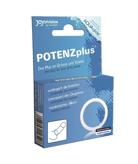 POTENZ PLUS ANILLO PARA PENE BLANCO - S