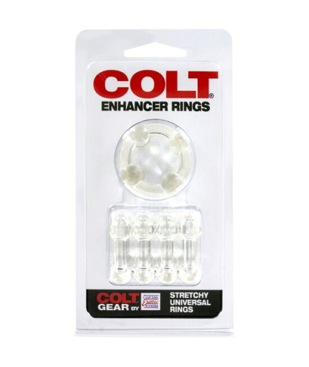 COLT ENHANCER RINGS ANILLOS PARA EL PENE TRANSPARENTES