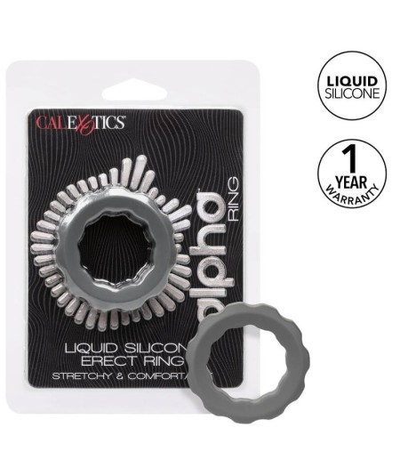 CALIFORNIA EXOTICS ALPHA ERECT RING GRIS