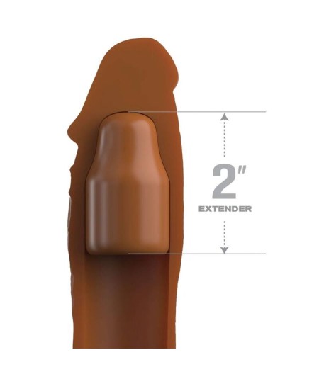 PIPEDREAMS SLEEVE 20,32 CM + 5,00 CM INCH PLUG CARAMEL