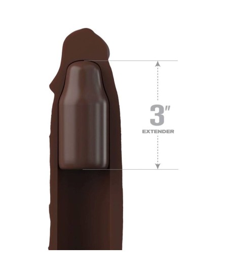 PIPEDREAMS SLEEVE 22,86 CM + 7,62 CM PLUG BROWN