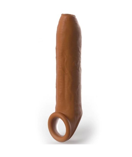 PIPEDREAMS SLEEVE UNCUT 17,78 CM W STRAP CARAMEL